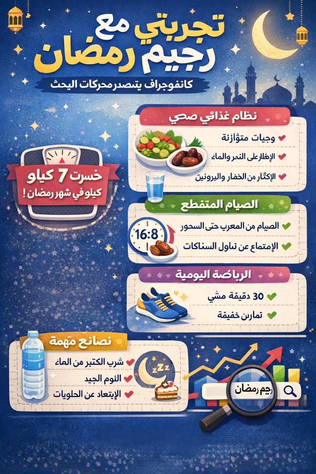 تجربتي مع رجيم رمضان