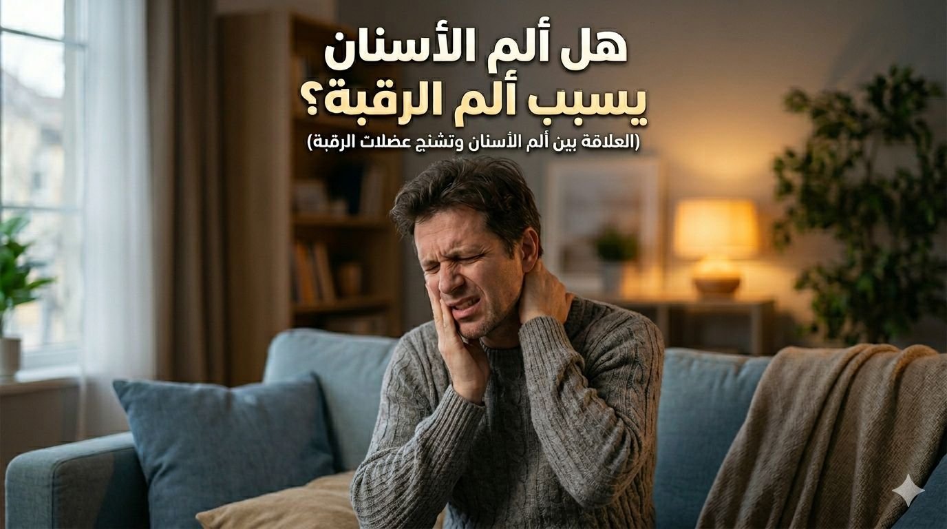هل ألم الأسنان يسبب ألم الرقبة؟ |العلاقة بين الاسنان وتشنجات الرقبة